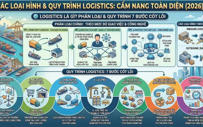 các loại hình logistic phổ biến