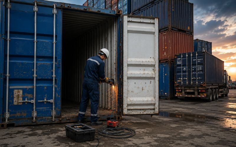 Bảo trì container