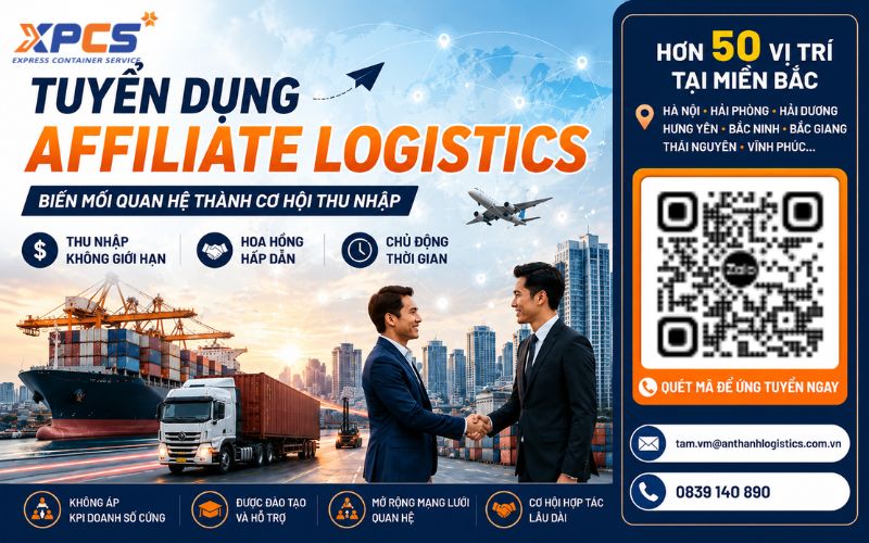 Tuyển Dụng Affiliate Logistics Thu Nhập Không Giới Hạn Tại Miền Bắc