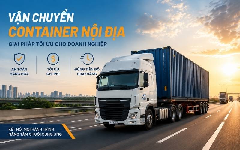 Vận Chuyển Container Nội Địa Giải Pháp Tối Ưu Cho Doanh Nghiệp