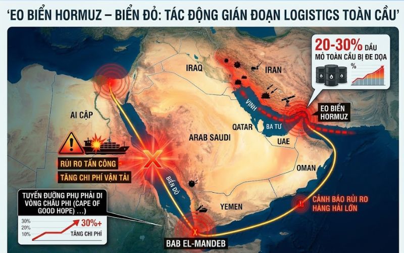 Khủng hoảng eo biển Hormuz và Biển Đỏ đang diễn ra như thế nào